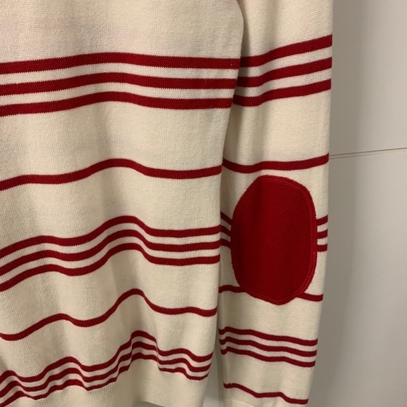 Banana‎ Republic Red and White Sweater Cotton Warm - Picture 2 of 4